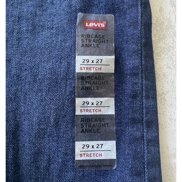 NWT Levis Womens Ribcage Straight Ankle Jeans Sz 29 x 27 - Picture 12 of 13